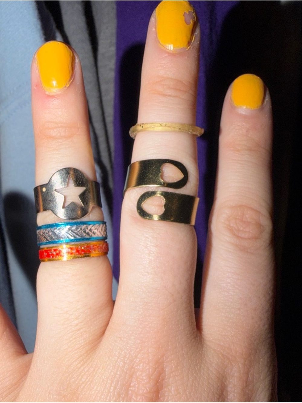 5 piece kids ring set